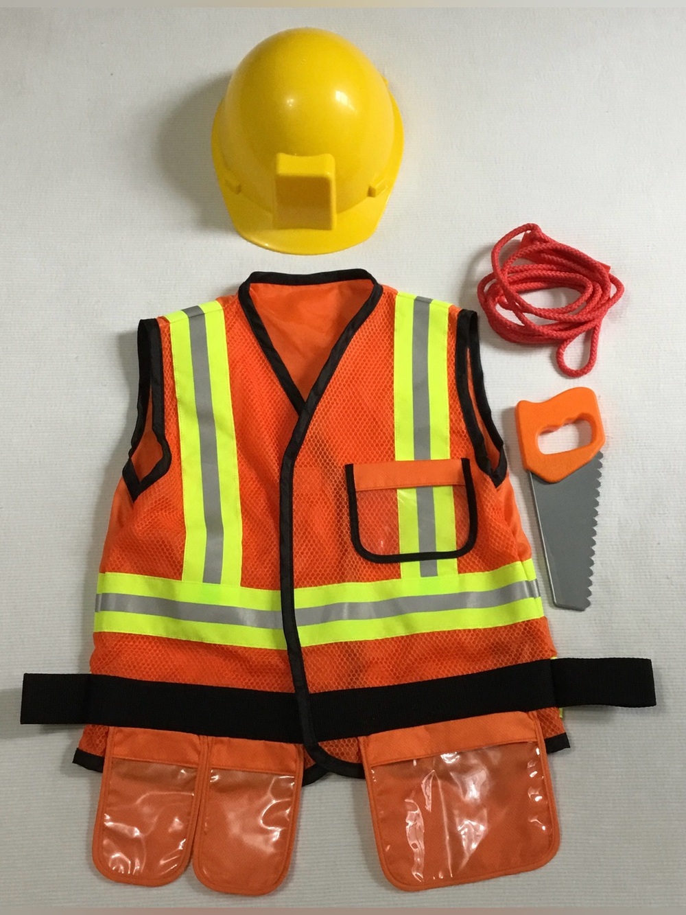 Kids Construction Worker Toy Halloween Costume Toy Hat and Tools - K704